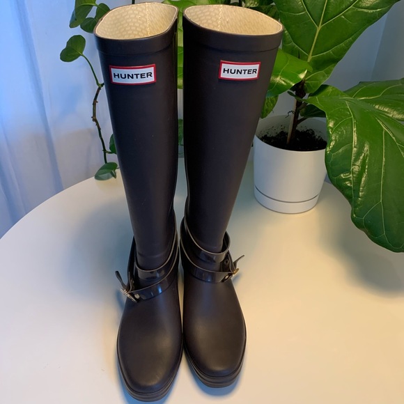 hunter boots wedge heel